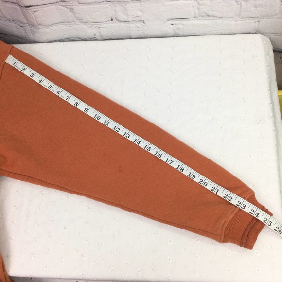 Artisans 1864 Saratoga Orange Mock Collar Long Sleeve Zippered Fleece Men's M - Picture 9 of 14